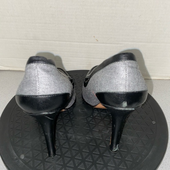 L.K. L K Bennett Grey/ Black Heels Sz 38.5 - Picture 4 of 14